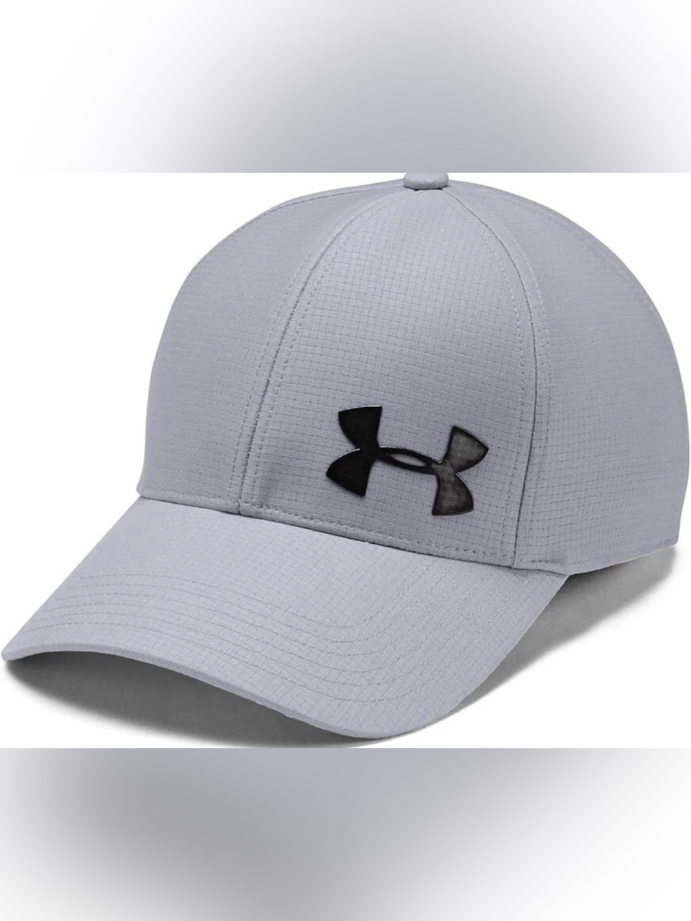 Under Armour Light Gray Baseball Cap with Black Logo
